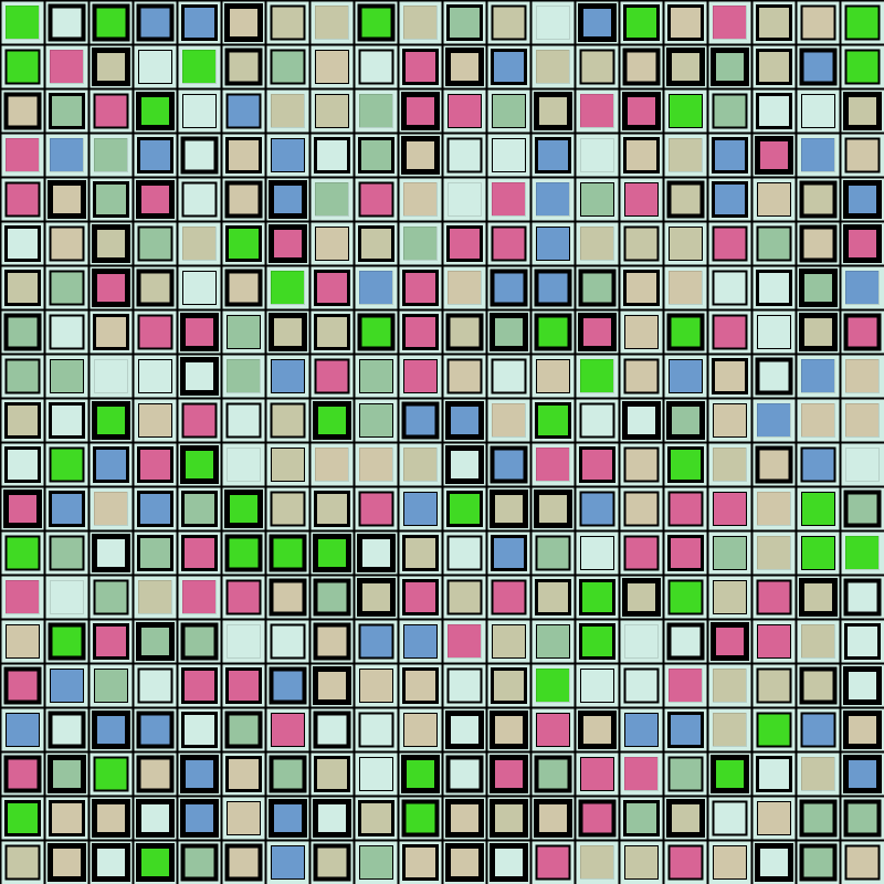 Animated Squares Grid - p5 Sketch