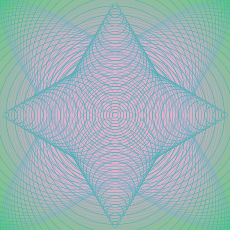 Overlapping Circles - p5 Sketch